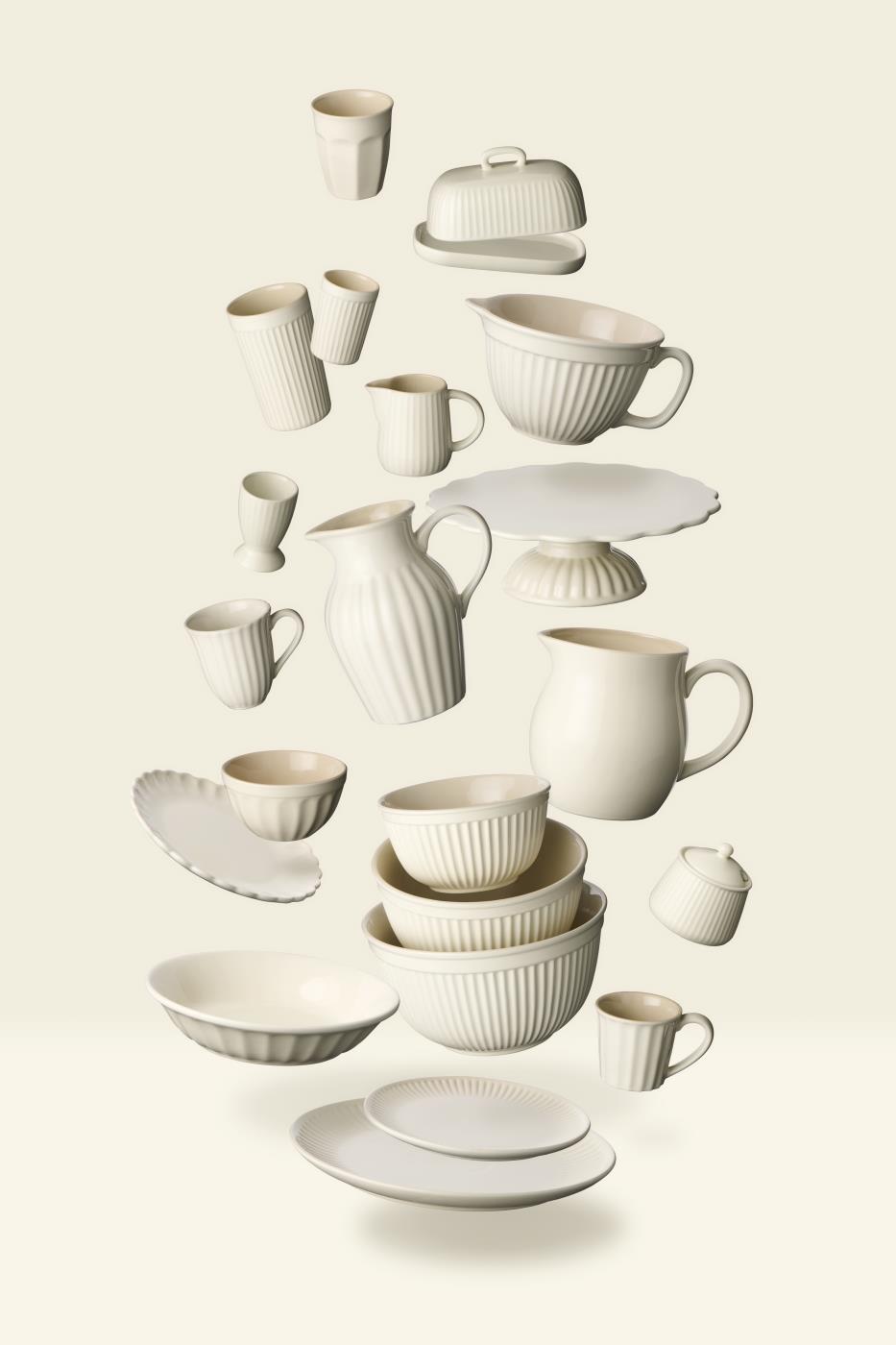 Kreminės pieno spalvos „Mynte“ cafe latte puodelis (Butter Cream), 200 ml - Image 4