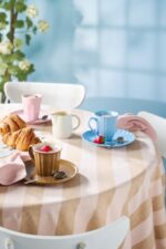 Rausvas „Mynte“ cafe latte puodelis (English Rose), 200ml - Image 4