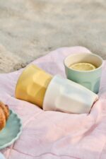 Kreminės pieno spalvos „Mynte“ cafe latte puodelis (Butter Cream), 200 ml - Image 3